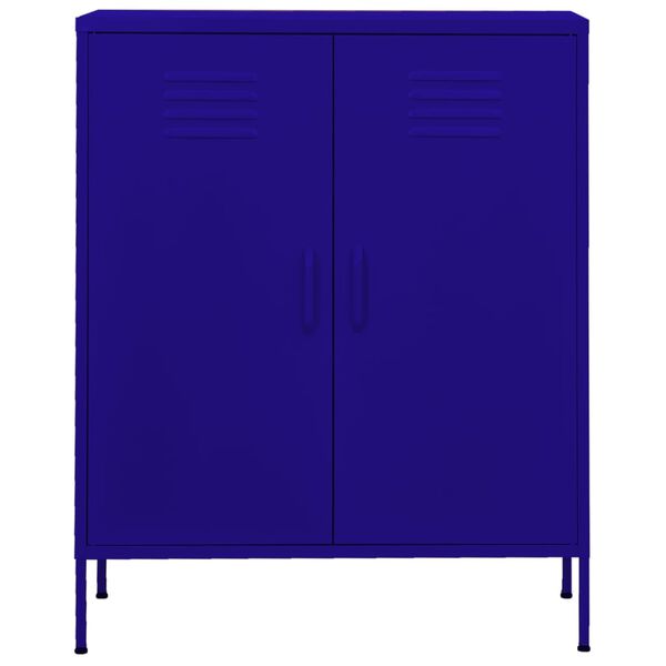 vidaXL Lagerschrank Marineblau 80x35x101,5 cm Stahl