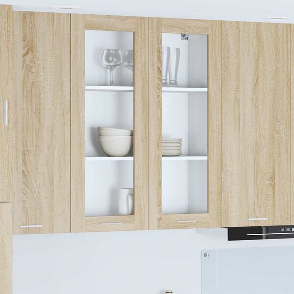 vidaXL H&auml;ngeschrank Sonoma-Eiche 80 x 31 x 100 cm Holzwerkstoff