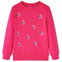Kinder-Sweatshirt Knallrosa 92