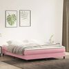 vidaXL Boxspringbett ohne Matratze Rosa 180x210 cm Samt