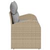 vidaXL Gartensofa Beige 124 x 62 x 69cm Poly-Rattan