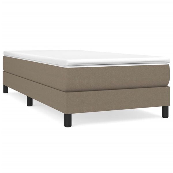 vidaXL Boxspringbettgestell Taupe 80x200 cm Stoff