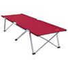 vidaXL Klapp Schlafbett f&uuml;rs Camping Rot 194 x 62,5 x 42,5 cm
