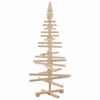 vidaXL Weihnachtsbaum Holz zum Schm&uuml;cken 120 cm Massivholz Kiefer