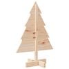 vidaXL Weihnachtsbaum Holz zum Schmücken 70 cm Massivholz