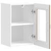vidaXL K&uuml;chen-H&auml;ngeschrank mit Glast&uuml;r Kalmar Artisan-Eiche Holzwerkstoff