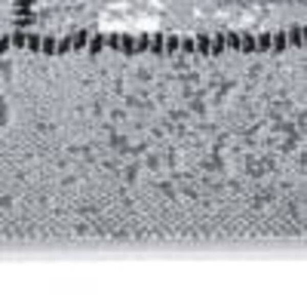 vidaXL Teppichl&auml;ufer BCF Grau mit Blockmuster 60x450 cm