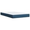 vidaXL Boxspringbett mit Matratze Blau 120x200 cm Stoff