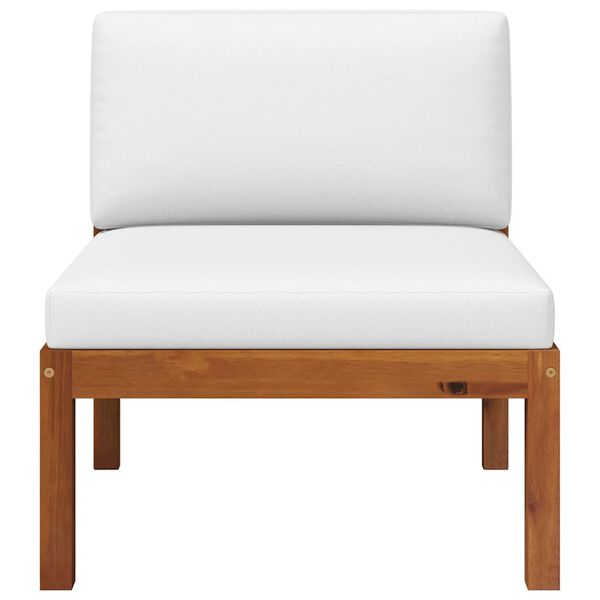 vidaXL 3-tlg. Garten-Lounge-Set mit Kissen Holz Akazie & Seil