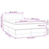 vidaXL Boxspringbett mit Matratze & LED Dunkelblau 120x190 cm Samt