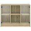 vidaXL Sideboard Sonoma-Eiche 102x37x75,5 cm Holzwerkstoff