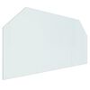 vidaXL Kaminofen Glasplatte Sechseck 120x60 cm