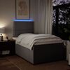 vidaXL Boxspringbett mit Matratze Taupe 120x190 cm Stoff