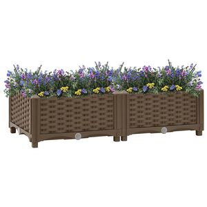 vidaXL Hochbeet 80x40x23 cm Polypropylen