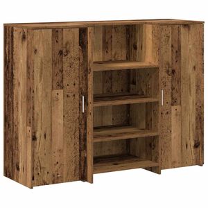 vidaXL Empfangstheke Altholz-Optik 135x50x103,5 cm Holzwerkstoff