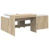 vidaXL Hochbett mit Schreibtisch f&uuml;r Kinder Sonoma-Eiche 75 x 190 cm
