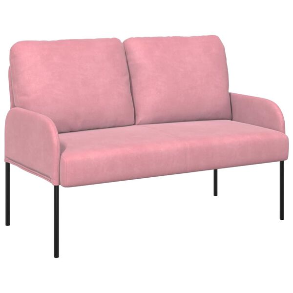 vidaXL Sofas mit Kissen 110cm Rosa Sperrholz