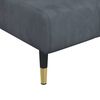 vidaXL Schlafsofa in L-Form Dunkelgrau 275x140x70 cm Samt