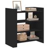 vidaXL Sideboard Schwarz 73,5x35x75 cm Holzwerkstoff