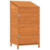 vidaXL Ger&auml;teschuppen Braun 55x52x112 cm Massivholz Tanne