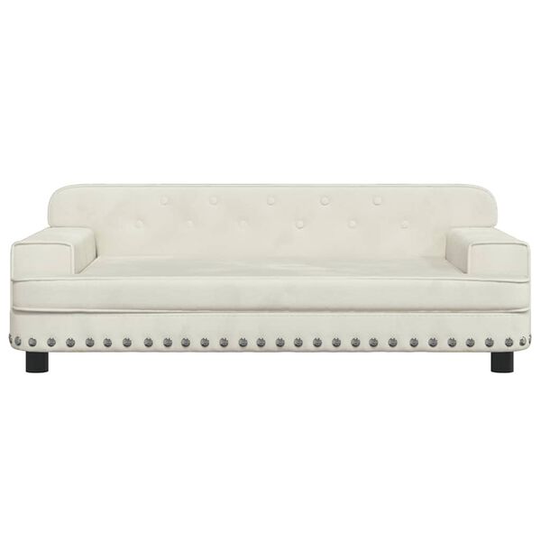 vidaXL Hundebett Creme 90x53x30 cm Samt