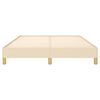 vidaXL Bettgestell ohne Matratze Creme 140x190 cm Stoff