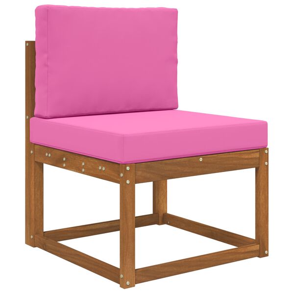 vidaXL Sofakissen f&uuml;r drau&szlig;en 2 pcs Rosa Polyester