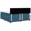 vidaXL Boxspringbett mit Matratze Blau 180x200 cm Samt