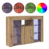 vidaXL Eck-LED-TV-Schrank Artisan-Eiche 100x40x68cm Holzwerkstoff
