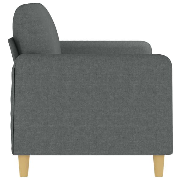 vidaXL 2-Sitzer-Sofa Dunkelgrau 140 cm Stoff