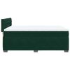 vidaXL Boxspringbett mit Matratze Dunkelgr&uuml;n 140x190 cm Samt