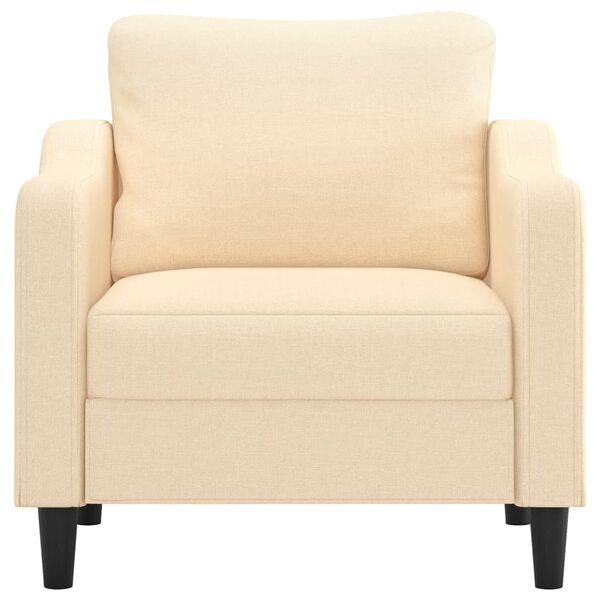 vidaXL Sofasessel Creme 60 cm Stoff