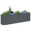 vidaXL Garten-Hochbeet 320x80x81 cm Verzinkter Stahl Grau