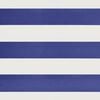 vidaXL Markise Einziehbar Blau und Wei&szlig; 3x2,5 m Stoff und Aluminium