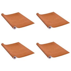 vidaXL T&uuml;rfolien Selbstklebend 4 Stk. Helle Eiche 210x90 cm PVC