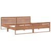 vidaXL Massivholzbett Teak 200x200 cm