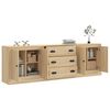 vidaXL Sideboards 3 Stk. Sonoma-Eiche Holzwerkstoff