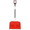 vidaXL Schneeschaufel Rot 136 cm Aluminium