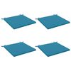 vidaXL 4-teilige Sitzkissen SOEST 4 stk. 100 % Polyester Himmelblau