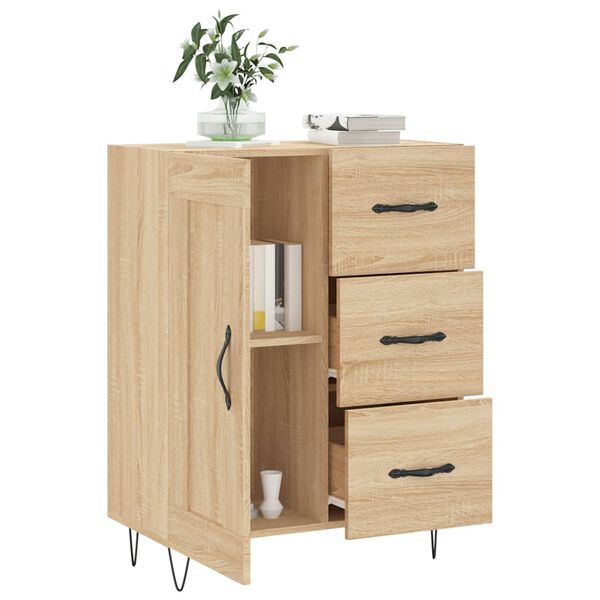 vidaXL Sideboard Sonoma-Eiche 69,5x34x90 cm Holzwerkstoff