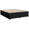 vidaXL Boxspringbett mit Matratze Schwarz 180x200 cm Stoff
