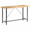 vidaXL Bartisch 180x70x107 cm Raues Mangoholz
