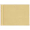 vidaXL Balkonsichtschutz Sandfarben 75x1000 cm 100 % Polyester-Oxford