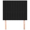 vidaXL Kopfteil Schwarz 100 x 5 x 118/128 cm Stoff