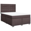 vidaXL Boxspringbett mit Matratze Dunkelbraun 140x190 cm Stoff