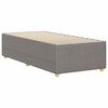 vidaXL Bettgestell ohne Matratze Taupe 100x200 cm Stoff