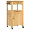 vidaXL K&uuml;chenwagen MONZA 48x40x88,5 cm Massivholz Kiefer