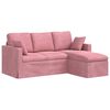 vidaXL Sofa Rosa Gesamtabmessungen: 178 x 134 x 80 cm (B x T x H) Samt