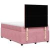 vidaXL Boxspringbett mit Matratze Rosa 120x190 cm Samt