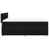 vidaXL Boxspringbett mit Matratze Schwarz 160x200 cm Stoff